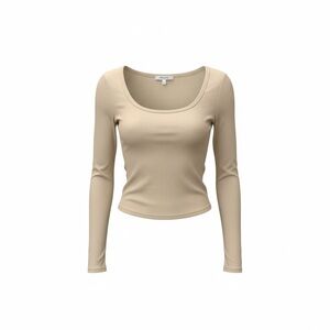 Zenana Outfitters Tan Long Sleeve Tee • Soft Layering Top • Classic Fit